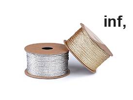 Božićna ravna lureks vrpca/uzica, širina 1,2 mm