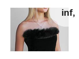 Odjevni / ukrasni krzneni rub za šivanje, okrugli, širine 7 cm