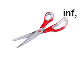 Krojačke škare Marlen, nazubljene, duljina 25 cm