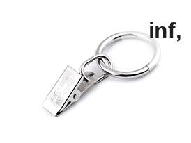 Metalne kopče za zavjese s prstenovima Ø 25 mm