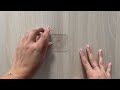 Nano prozirna obostrana naljepnica 5,8 x 5,8 cm