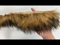 Odjevni / ukrasni krzneni rub za šivanje, ravan, širine 9 cm